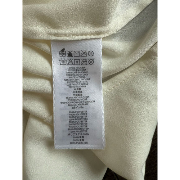 Michael Kors Sleeveless Blouse Size P/L Ivory with Gold Accents - Picture 5 of 8